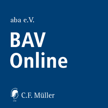  BAV online Teil I
