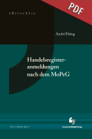 Abbildung: Handelsregisteranmeldungen nach dem MoPeG