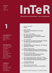 Abbildung: Zeitschrift zum Innovations- und Technikrecht (InTeR)