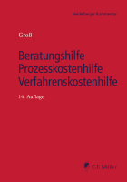 Abbildung: Beratungshilfe - Prozesskostenhilfe - Verfahrenskostenhilfe, Heidelberger Kommentar
