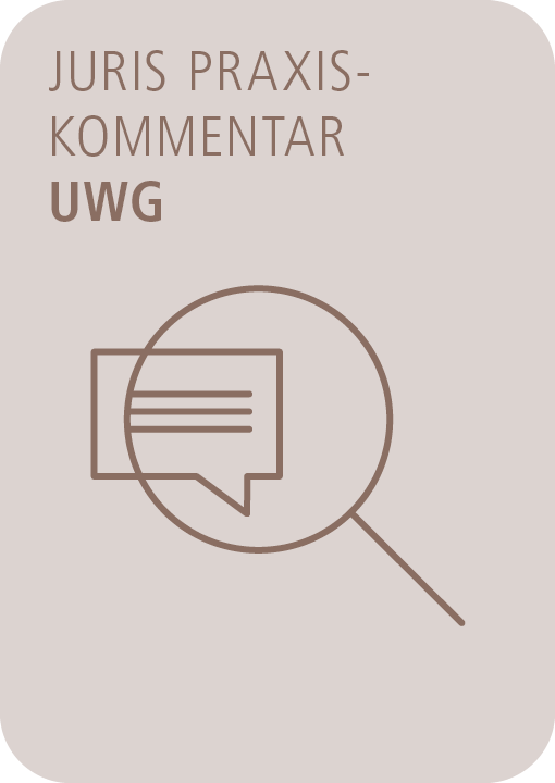 Abbildung: juris PraxisKommentar UWG - Gesetz gegen den unlauteren Wettbewerb