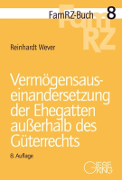 Abbildung: Vermögensauseinandersetzung der Ehegatten außerhalb des Güterrechts