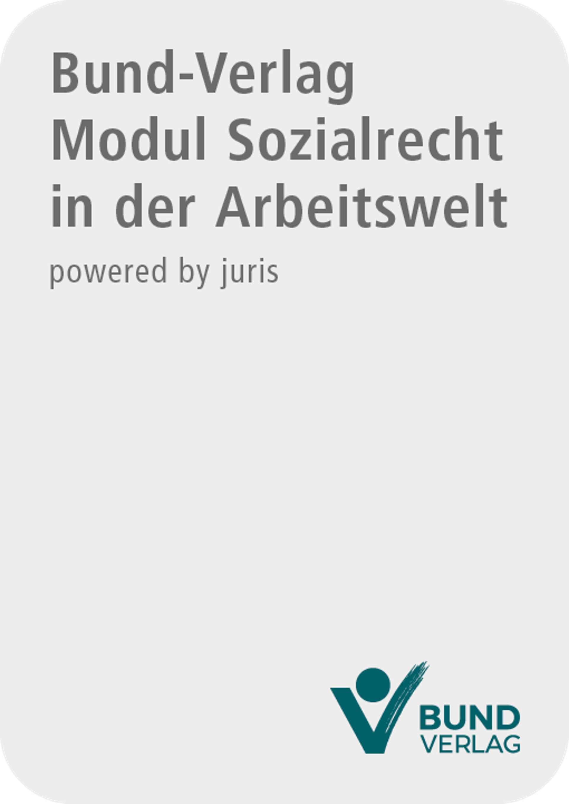 Bund-Verlag Modul Sozialrecht in der Arbeitswelt